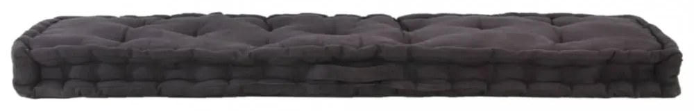 fekete pamut raklappadló-párna 120 x 40 x 7 cm
