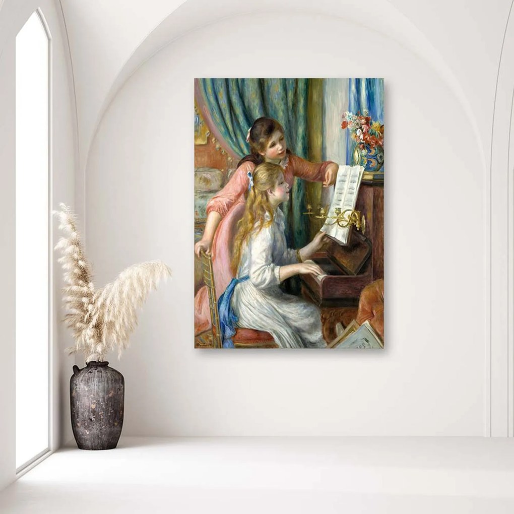 Gario Vászonkép Lányok a zongoránál - Pierre Auguste Renoir, reprodukció Méret: 70 x 100 cm