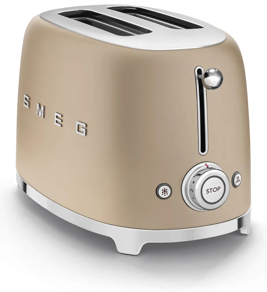 50's Retro Style toustovač P2 950W matný zlatý - SMEG