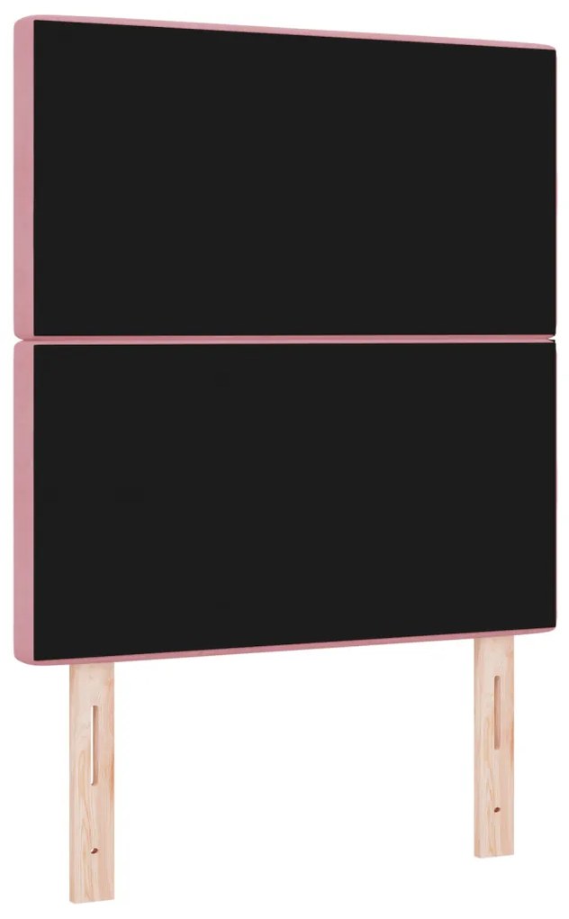 LED Fejtámla Rózsaszín 80 cm Bársony