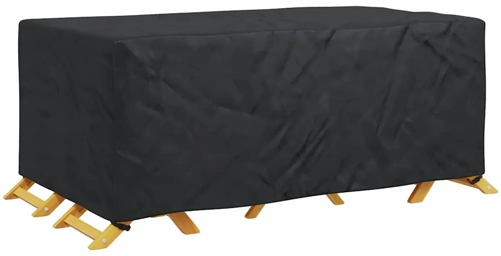 Kültéri bútorhuzat Fekete 240 x 110 x 70 cm 210D