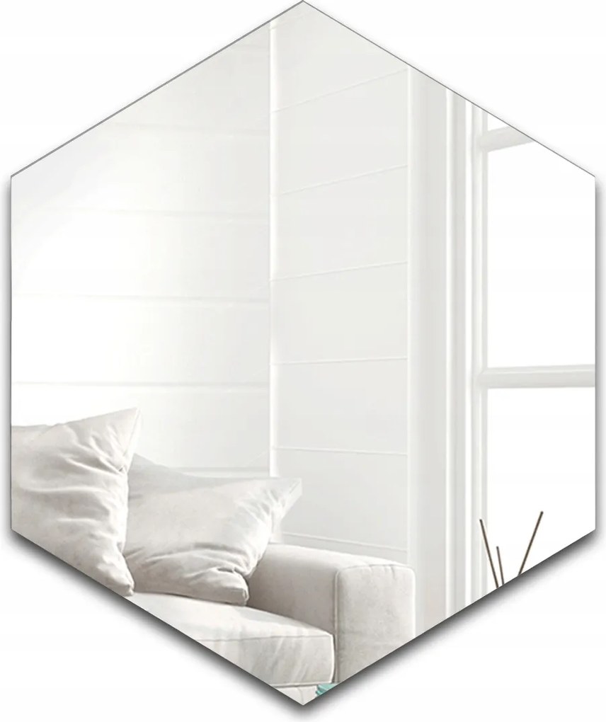 Hexa geometrikus formájú tükör 100x115 falra szerelhető