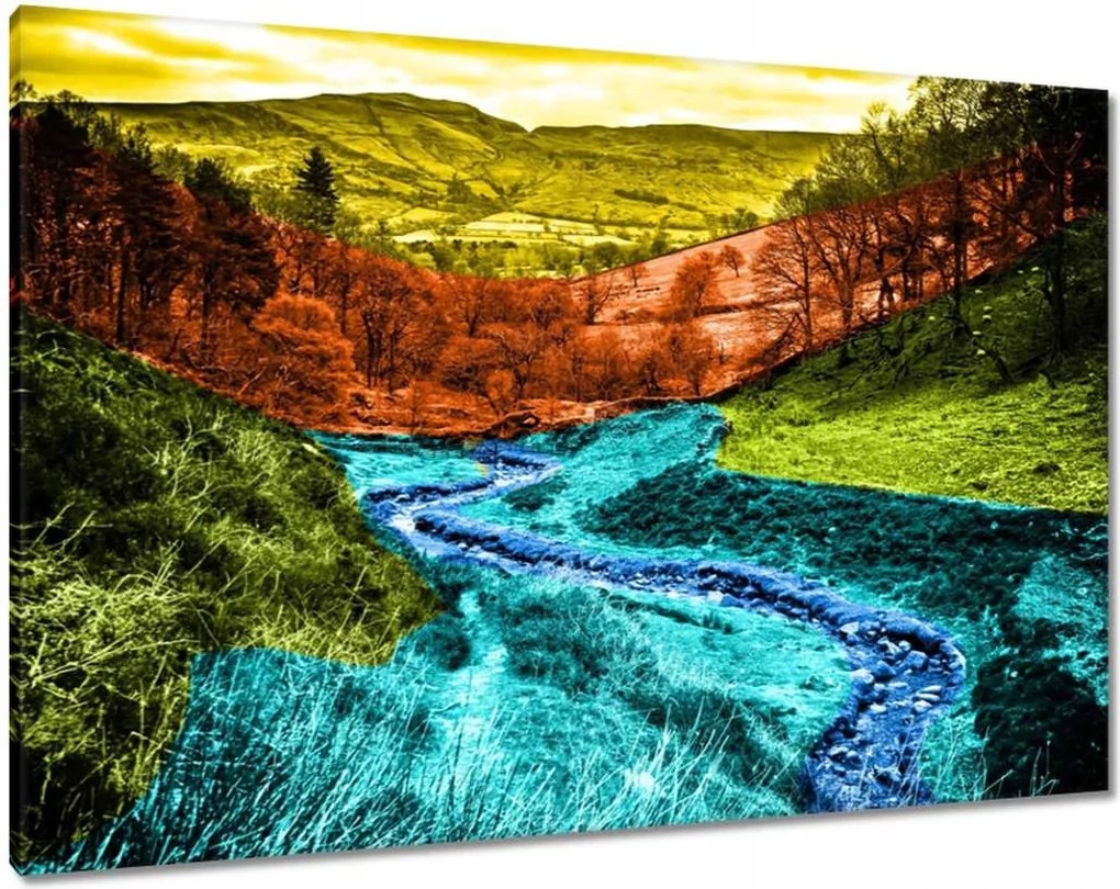 Festmények 100x70 Hegyi táj Tájkép