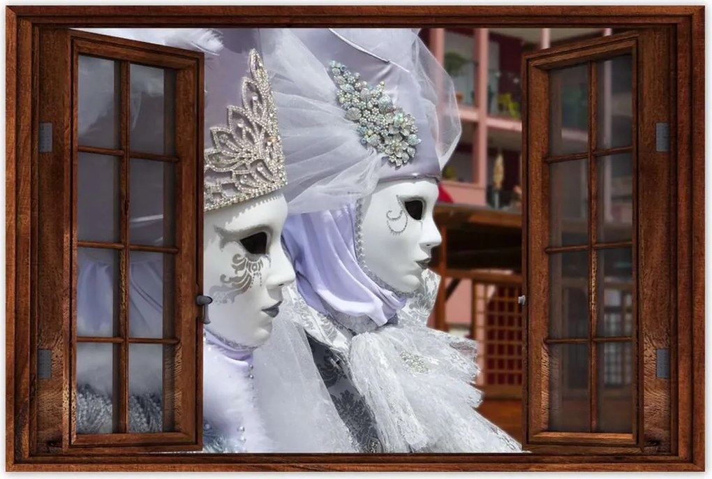 Poszterek 60x40 Szórakozás Velencében Maszkok