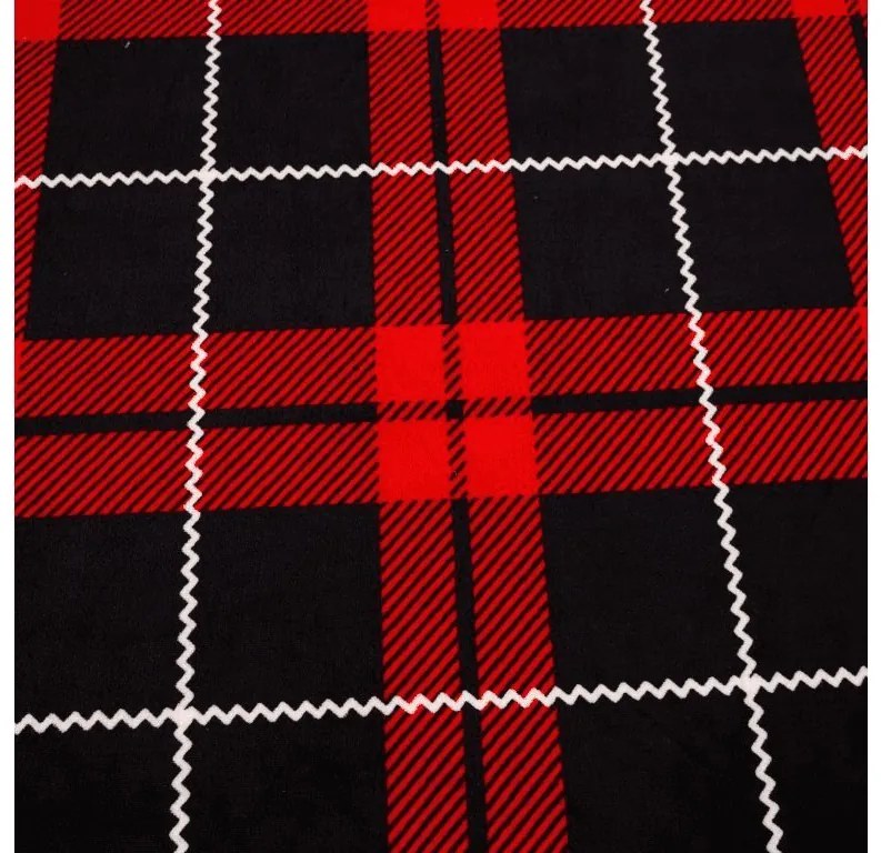 Mikroplüss lepedő ALBURY 200x200 cm piros