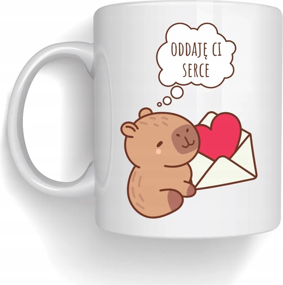 Kapibara Bögre Átadom A Szívet Bájos Bögre Ajándék