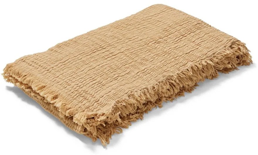 Bézs ágytakaró franciaágyra 240x260 cm Reloved – JUNA