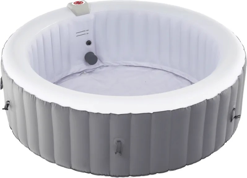 Felfújható pezsgőfürdő, fehér/szürke, 4-6 személy, 1000 l, KAMINO NEW TYP 2