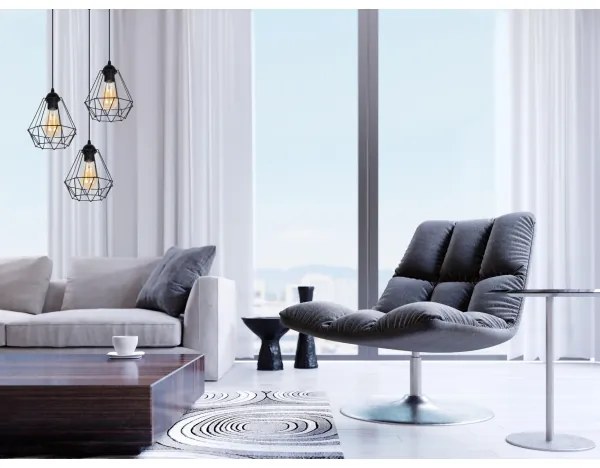 Csillár zsinóron DIAMENT 3xE27/60W/230V