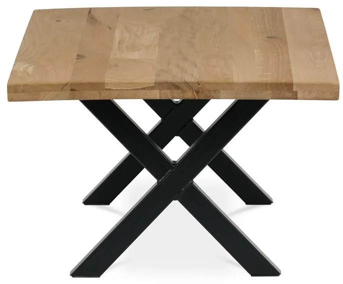 Dohányzóasztal 110x70cm, tömörfa, tölgyfa, KS-F110X DUB