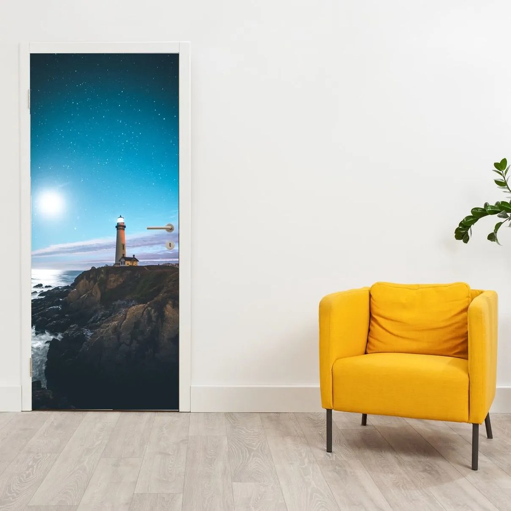 Fotótapéta ajtóra - Világítótorony (95x205cm)