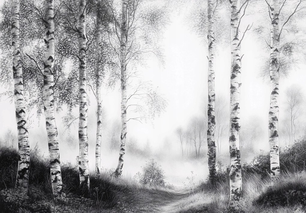 Fotótapéta Erdő fák flizelin Nappali Hálószoba fotótapéta falikép