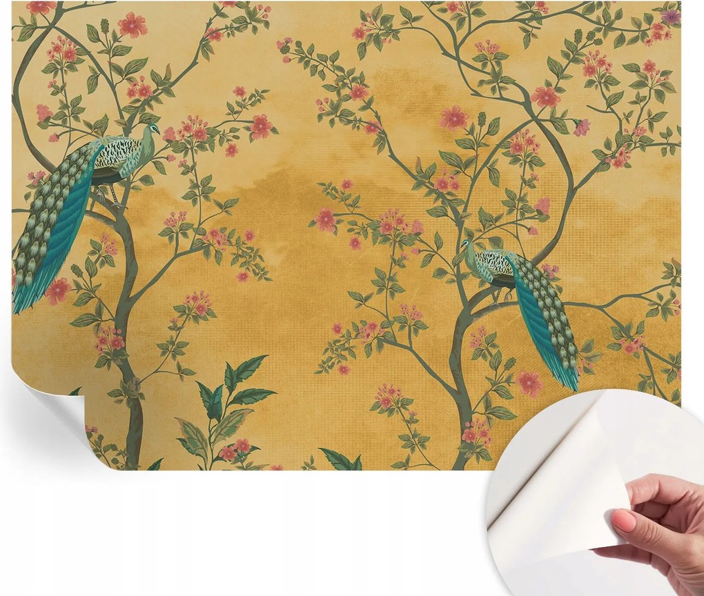 Öntapadós fotótapéta Nappali és Hálószoba Páva fák 312x219