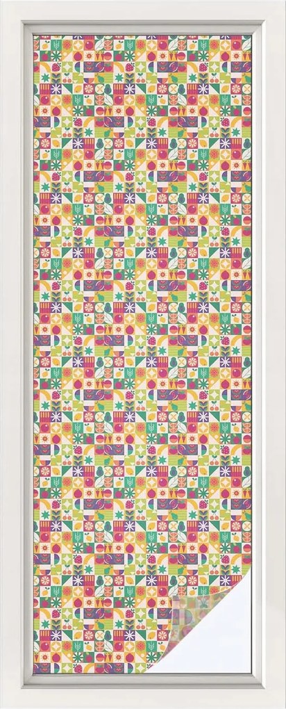 Tejfólia Ablaküveg Védelem és Adatvédelem Színes absztrakt 50x146