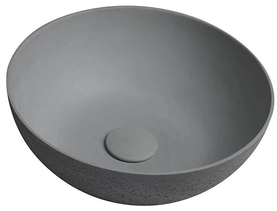 Sapho - FORMIGO ráépíthető mosdó átm. 39 cm beton/matt szürke