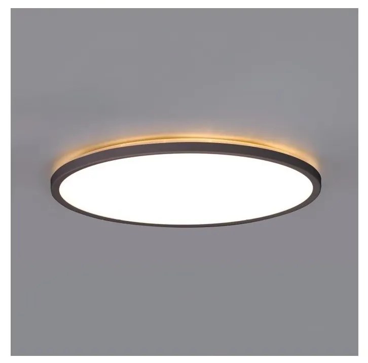 Kobi NIVERA LED 12W 230V IP54 fürdőszobai mennyezeti lámpa, 22,5 cm, fekete 004087