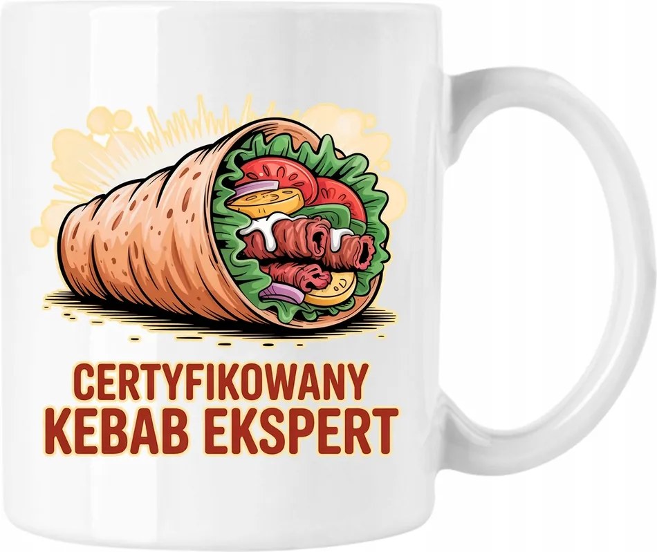 Kebab bögre szakértő mém vicc fehér 330ml