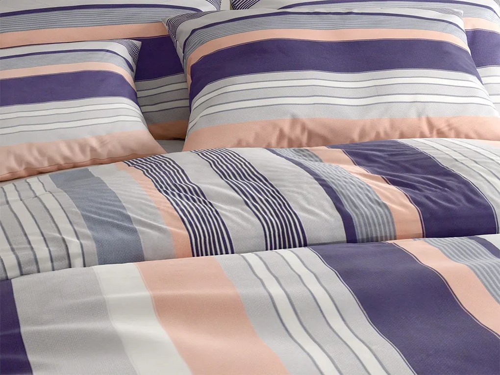 NABON szürke pamut ágyneműhuzat