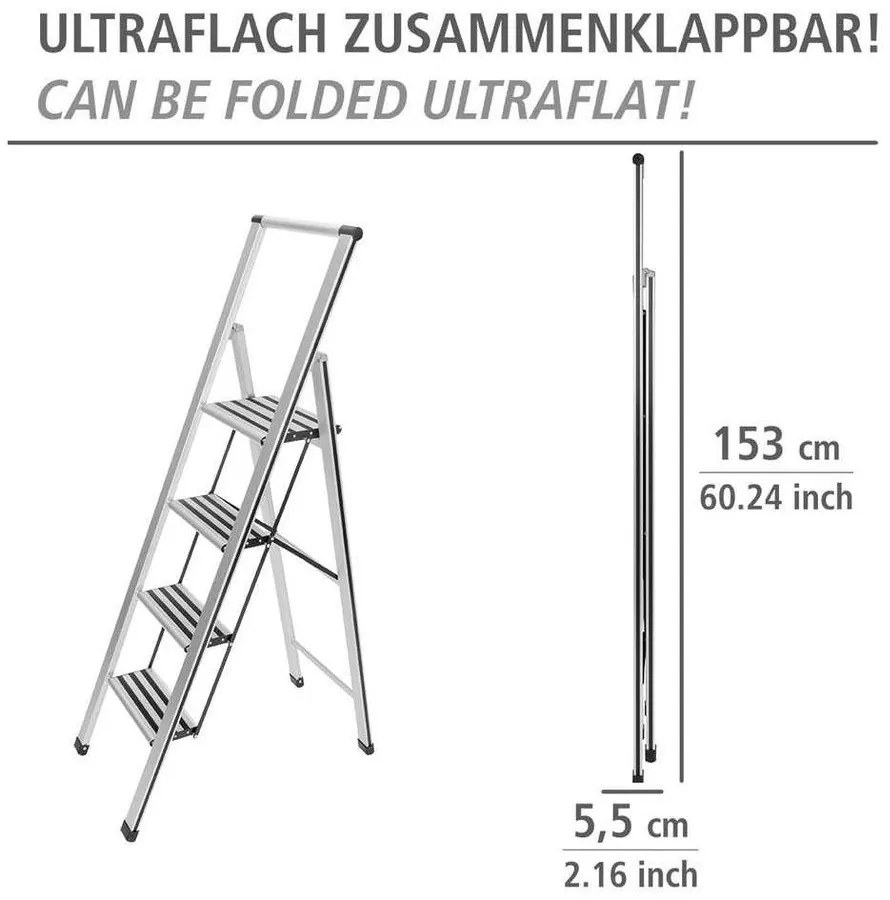 Ladder összecsukható fellépő, magasság 153 cm - Wenko