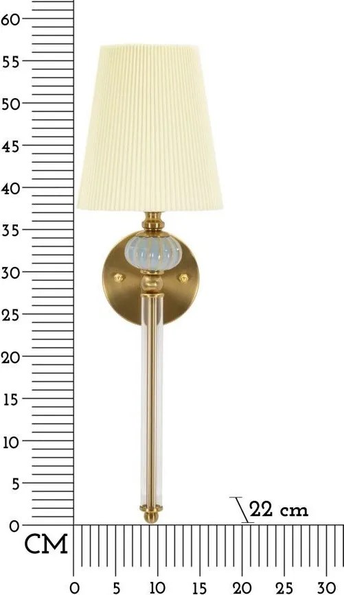 Fehér-aranyszínű fali lámpa Warsaw – Mauro Ferretti