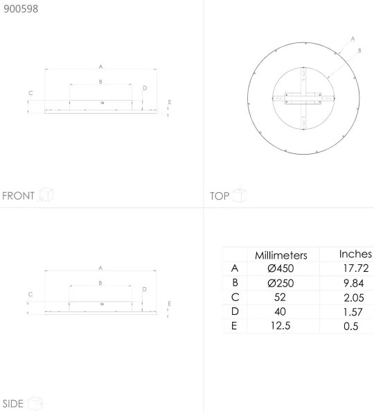 Eglo 900598 - LED Dimmelhető mennyezeti lámpa LANCIANO LED/24W/230V + távirányító