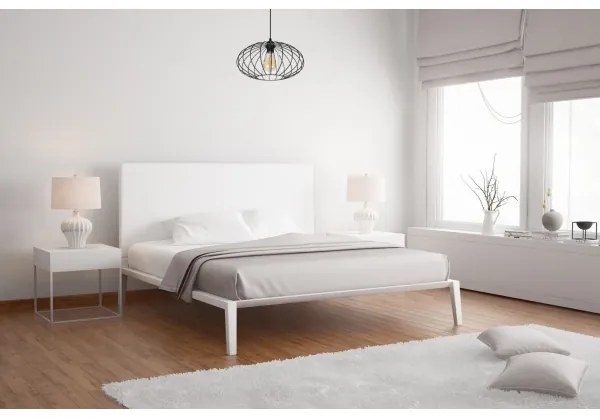 Csillár zsinóron CORRINI 1xE27/60W/230V átm. 34 cm fekete/átlátszó