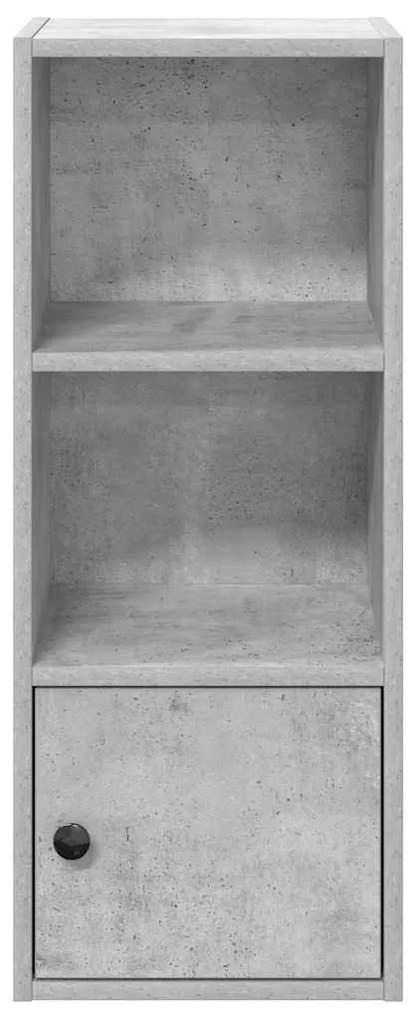 betonszürke szerelt fa könyvespolc 31x24x77 cm