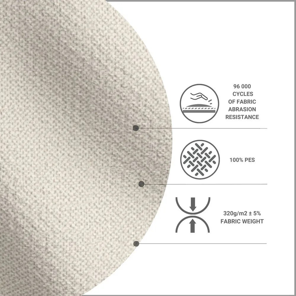 Bézs kárpitozott egyszemélyes ágy 80x200 cm Alba – Maison de Rêve