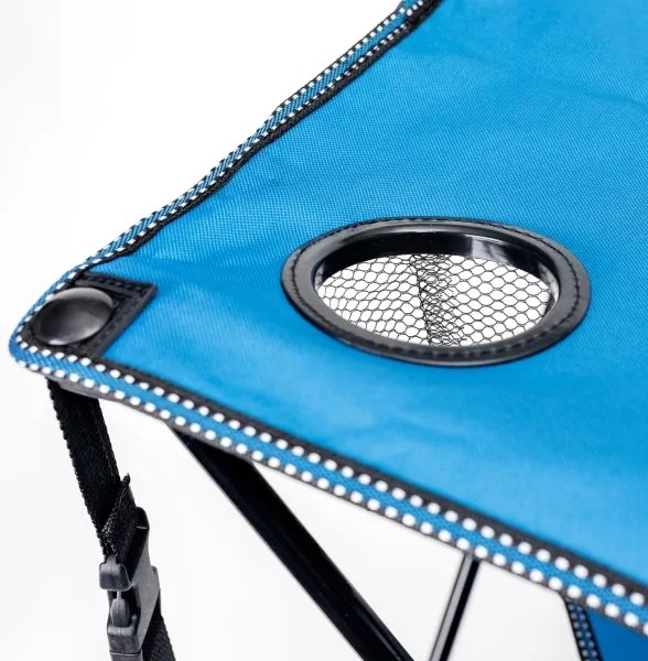 Összecsukható kempingasztal + 2x szék kék