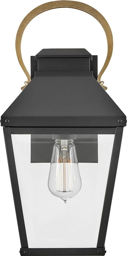 Hinkley lighting klasszikus kültéri fali lámpa dawson barna fekete átlátszó elshk-dawson-m IP44