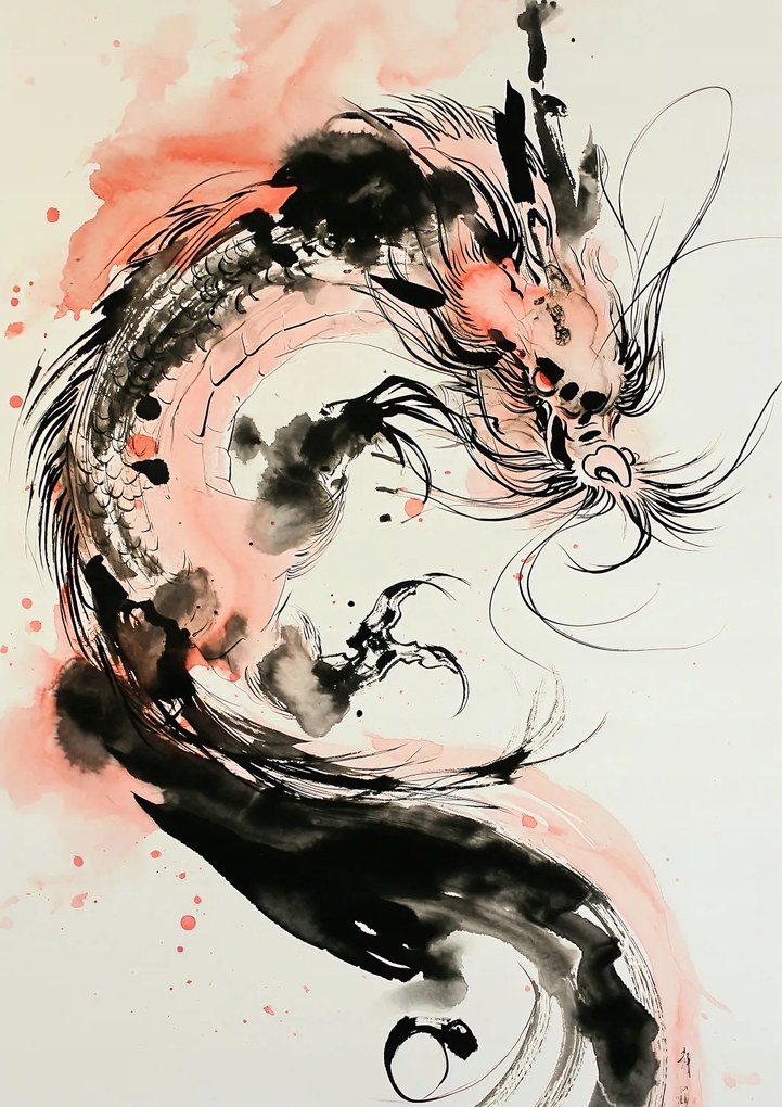 Poszter 21x29,7cm Sárkány Furia