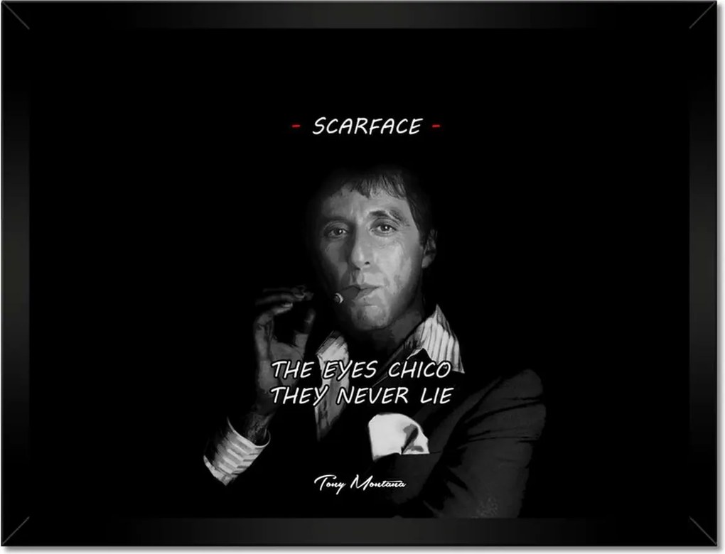 Poszterek keretben 40x30 Scarface Tony Montana