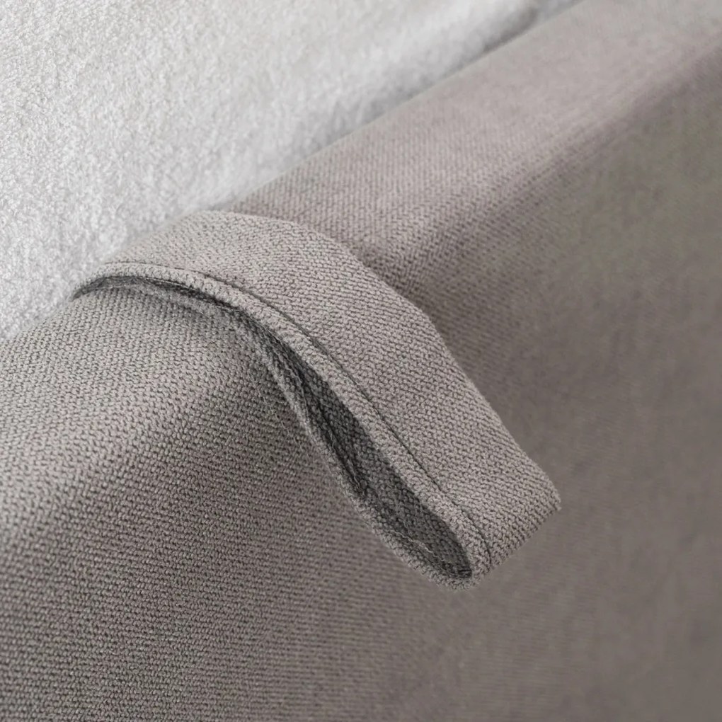 Ágy 160x200 cm méretben, ágyneműtartóval, szürke színben, szövet kárpittal MARSYLIA