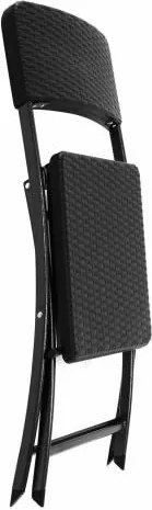 GARTHEN Kerti összecsukható szék 2 db fekete