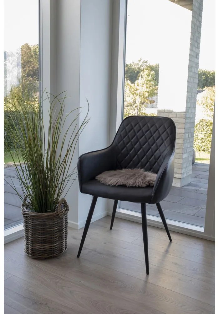 Mesterséges báránybőr ülőpárna, gomba, 35 cm