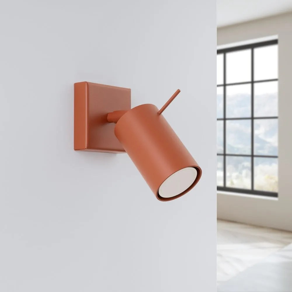 Téglavörös spotlámpa 8x16 cm Etna – Sollux