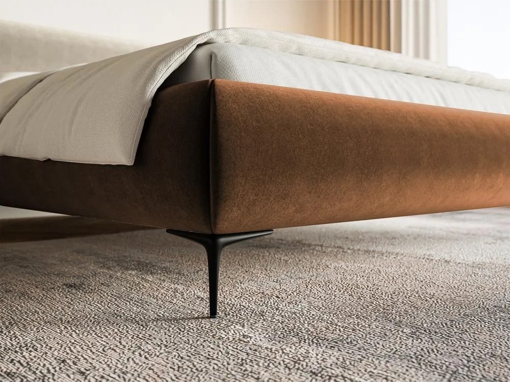 Franciaágy 140 cm Rirri 140B (ágyráccsal) (szürke + fekete) . Akció -15%. 1099920