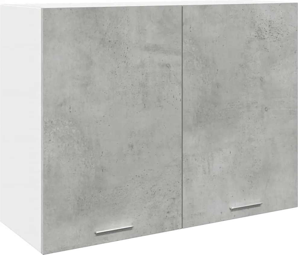 vidaXL “Lyon” betonszürke szerelt fa függő szekrény 80 x 31 x 60 cm
