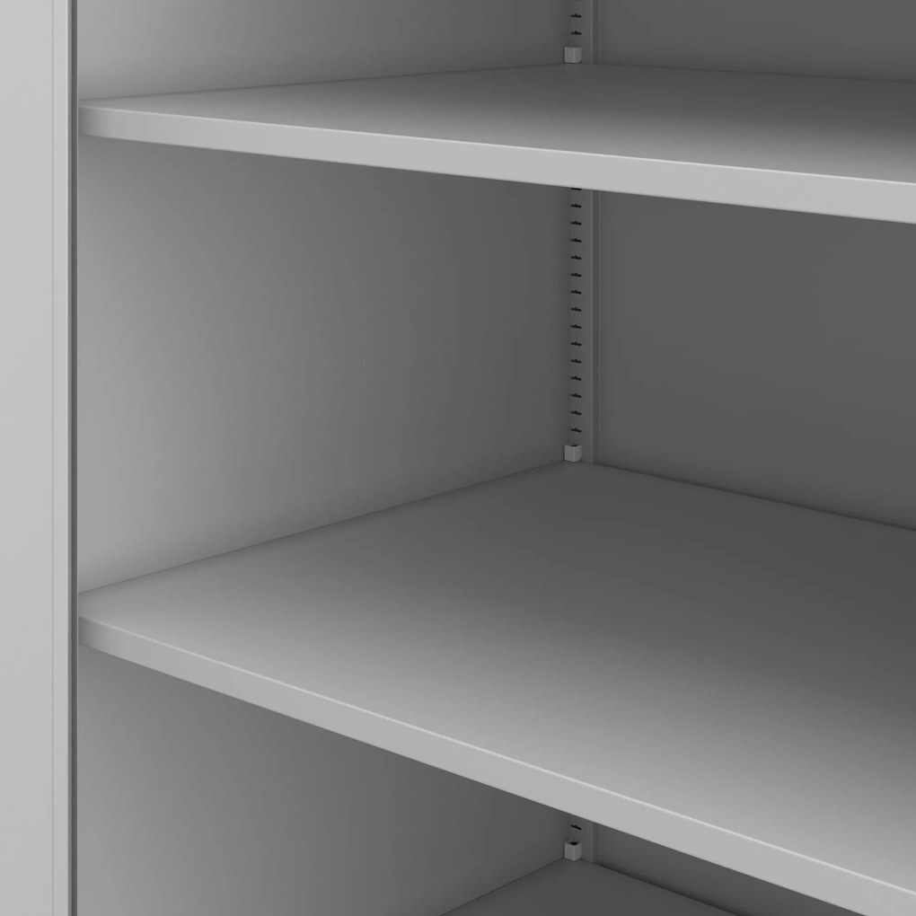 ALEX D600 szürke kulccsal zárható irattartó szekrény 450 x 1850 x 600 mm