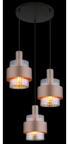 Globo 15560-3HA - MILLEY kábeles csillár 3xE27/60W/230V