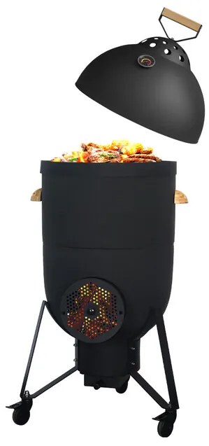 Multifunkcionális kerámia kerti grill Kamado 4in1 - XL 20,5"  Pro-Tech CHEF 40521