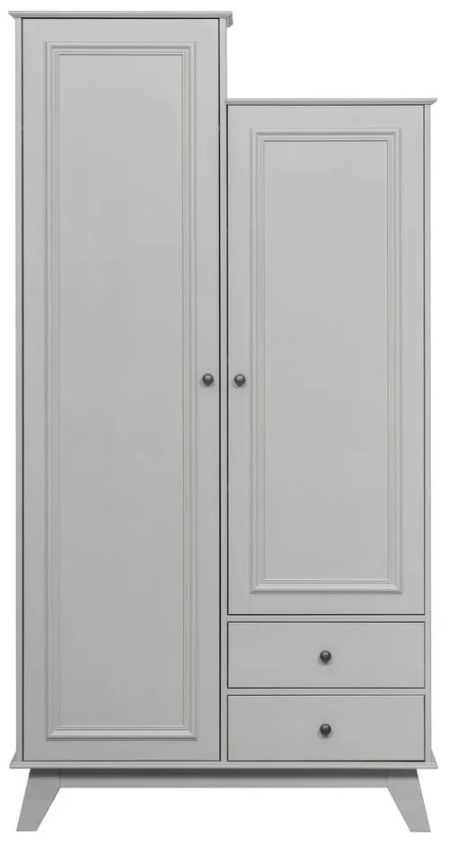 Világosszürke borovi fenyő gyerek ruhásszekrény 98x190 cm Lily – WOOOD