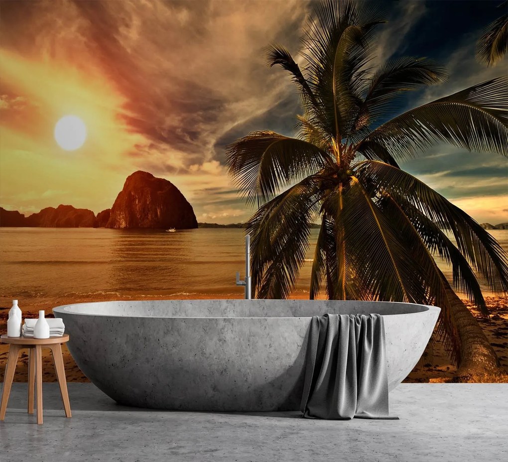 Gario Fotótapéta Nyugodt tenger és naplemente Anyag: Vlies, Méret: 100 x 70 cm