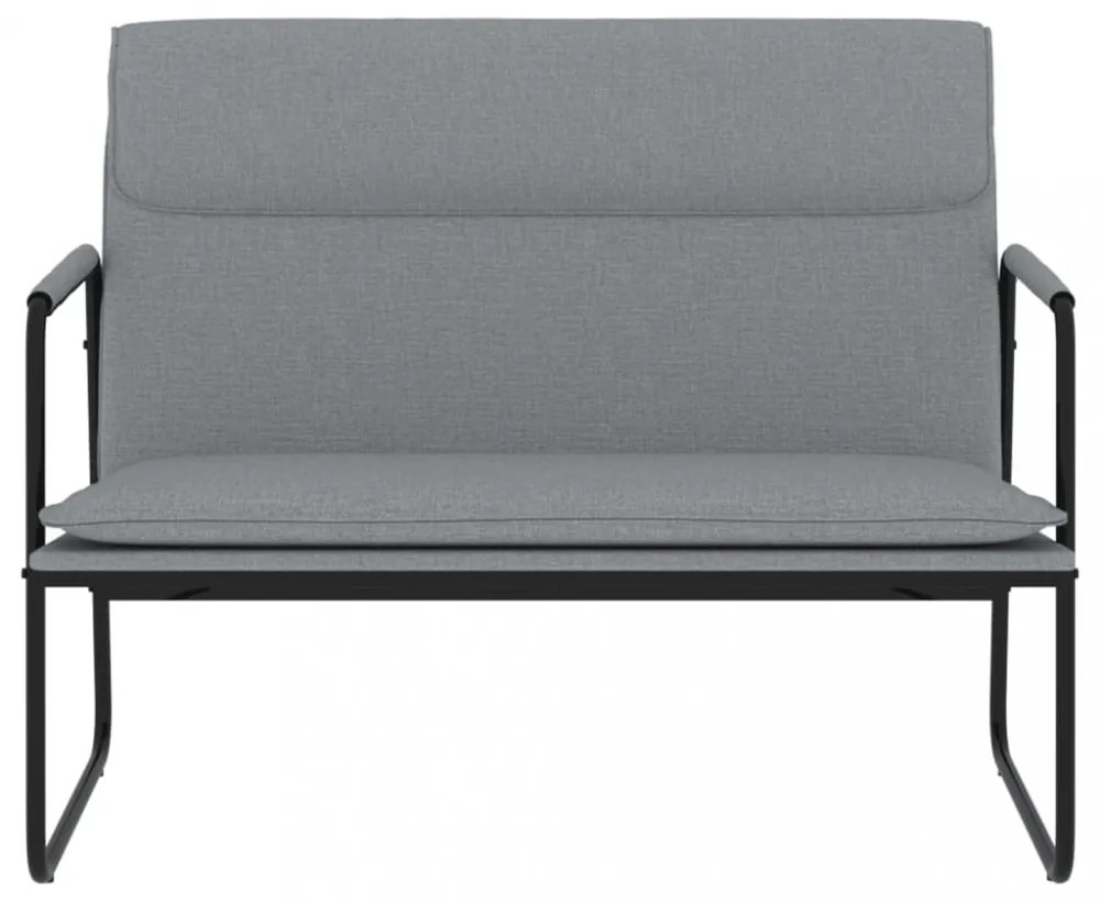 vidaXL világosszürke szövet pad 100 x 64 x 80 cm