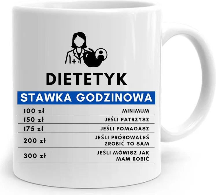 Dietetikus Dietetikusoknak Bögre Óradíj nyomtatott fényképpel