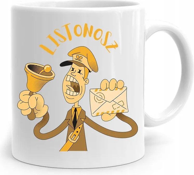 Ajándék Bögre Postásnak Figyelem! Postás Nyomtatott Fényképpel