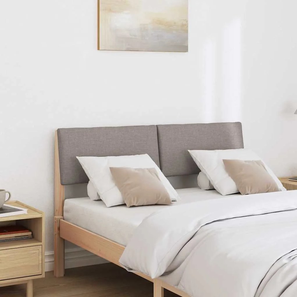 Kárpitozott fejtámla Tópszínű 120 cm Tömör fenyőfa