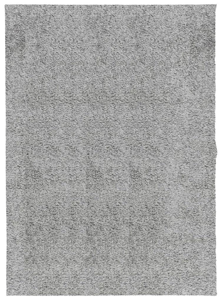 PAMPLONA szürke magas szálú bolyhos modern szőnyeg 140 x 200 cm