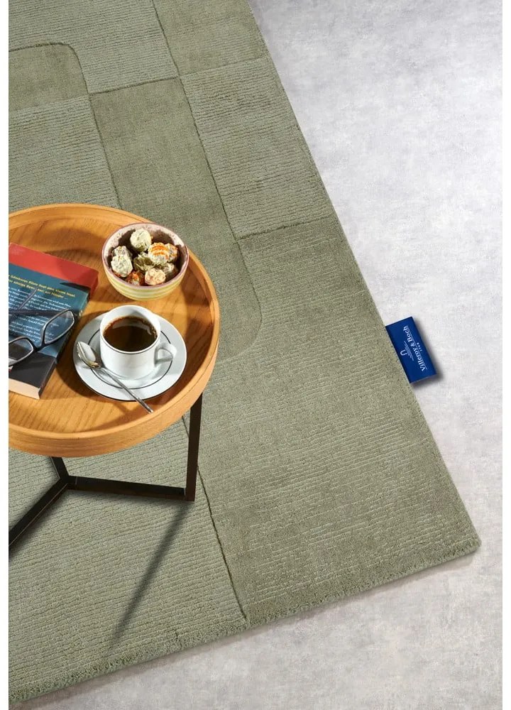 Zöld kézi szövésű gyapjú szőnyeg 190x280 cm Charlotte – Villeroy&amp;Boch