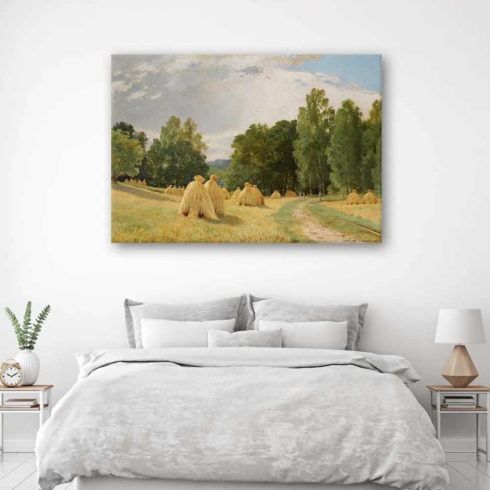 Gario Vászonkép Szénakazal - Ivan Ivanovics Siskin, reprodukció Méret: 120 x 80 cm
